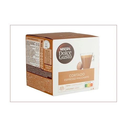 Kávékapszula, Nescafé  DOLCE GUSTO Cortado Espresso Macchiato 16db/doboz