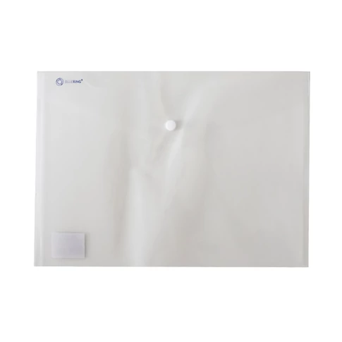 Bluering® transzparens A4 irattartó tasak PP anyagból – patentos zárású dokumentumtartó, 12 db/csomag, iratok védelmére és rendszerezésére