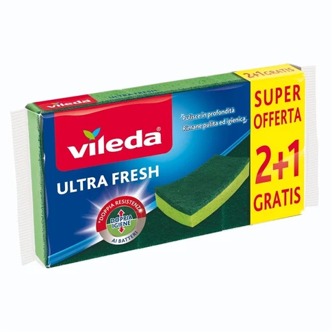 Mosogatószivacs 2+1 Ultra Fresh Vileda_F17687