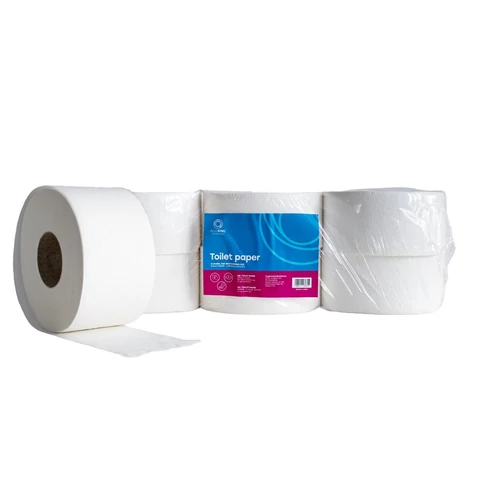 Bluering közületi toalettpapír 2 rétegű, 19 cm átmérő, 100 méter tekercs, 12 tekercs/csomag, hófehér, 100 % cellulóz