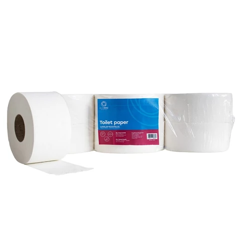 Toalettpapír 2 rétegű közületi átmérő: 23 cm 100 % cellulóz 170 m/tekercs 6 tekercs/karton hófehér