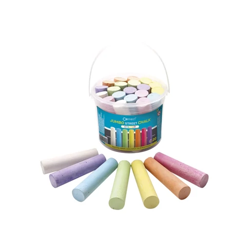 Aszfaltkréta vödrös 20 db Connect, 7 klf. szín