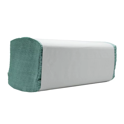 Kéztörlő 1 rétegű V hajtogatású 250 lap/csomag lapméret: 21 x 25 cm Bluering® zöld