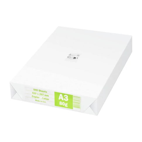 A3-as, 80 g/m² tömegű Daily Paper másolópapír, 500 íves csomagban, irodai és oktatási felhasználásra