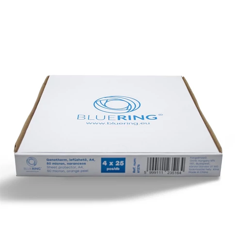 Genotherm lefűzhető, A4, 50 micron narancsos Bluering® 25 db/csomag, 4 csomag/karton kínáló