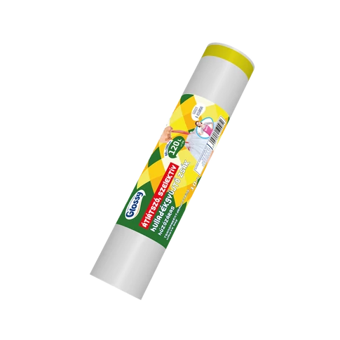 Zárószalagos szemeteszsák 120 liter – átlátszó – 60×100 cm – nagy méretű kukákhoz otthon, irodában és takarításhoz
