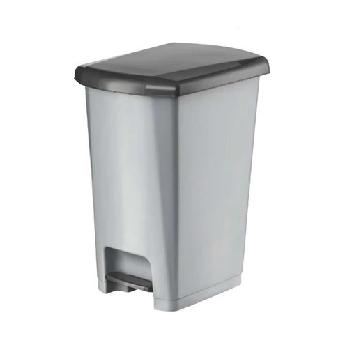 25L antracit pedálos szemetes – újrahasznosított műanyagból készült, helytakarékos keskeny kialakítású kuka, irodai és otthoni szemétgyűjtéshez (UP401-245)