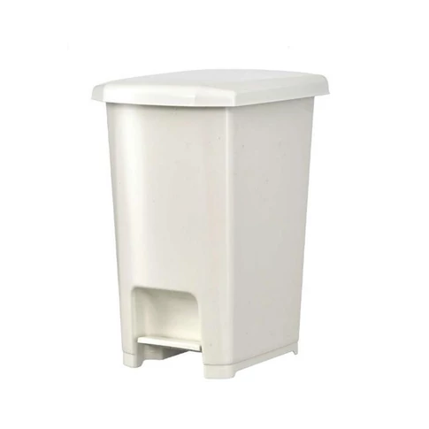 Szemeteskuka pedálos műanyag 40 literes fehér UP402-001