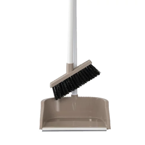 UP755 álló szemetes lapát és partvis szett – műanyag kivitel, kék szín, kényelmes sepréshez és gyors összegyűjtéshez