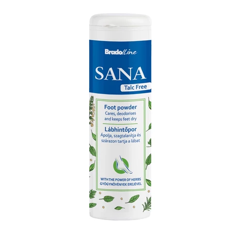 Lábhintőpor 100 g talkum mentes SANA
