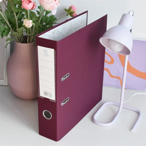 Iratrendező A4, 7,5cm, Bluering® sötétbordó -irodai és otthoni rendszerezéshez