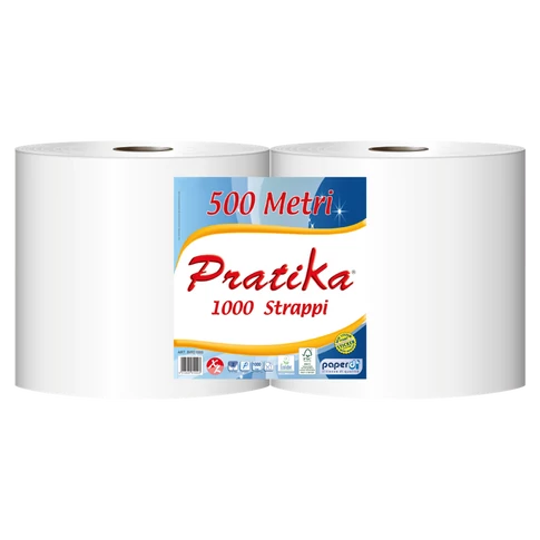 Ipari törlő 2 rétegű tekercses átmérő: 29 cm 960 lap/240 m/tekercs 2 tekercs/karton Paperdi Pratika 1000_BI8S1000