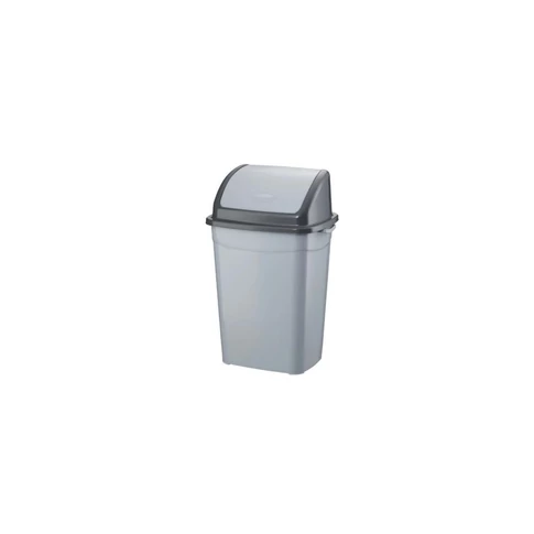 Szemeteskuka billenő fedéllel műanyag 16 literes antracit UP118-245