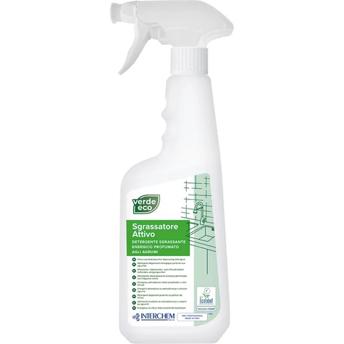 Zsíroldószer szórófejes 750 ml Eco Sgrassatore Attivo Verde