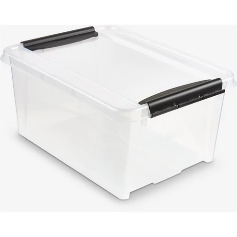 Tároló doboz műanyag 14 liter csatos átlátszó Probox