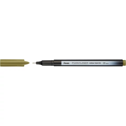 Rostirón, tűfilc 0,4mm, Pentel Pointliner aranybarna
