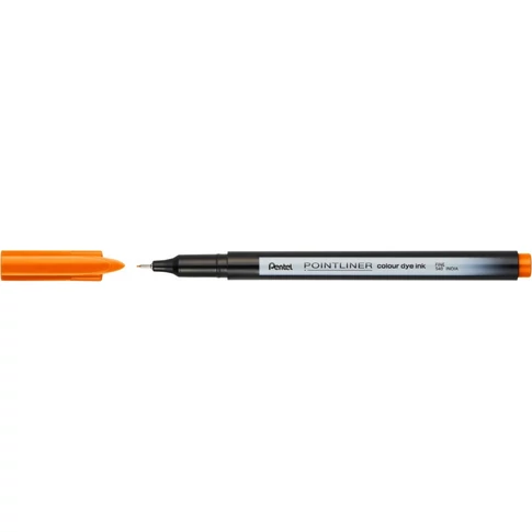 Rostirón, tűfilc 0,4mm, Pentel Pointliner narancssárga