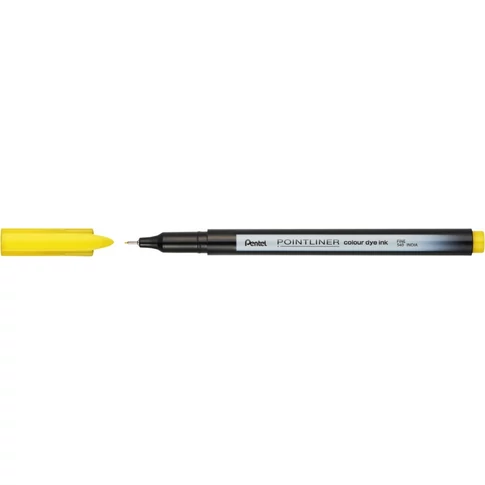 Rostirón, tűfilc 0,4mm, Pentel Pointliner citromsárga