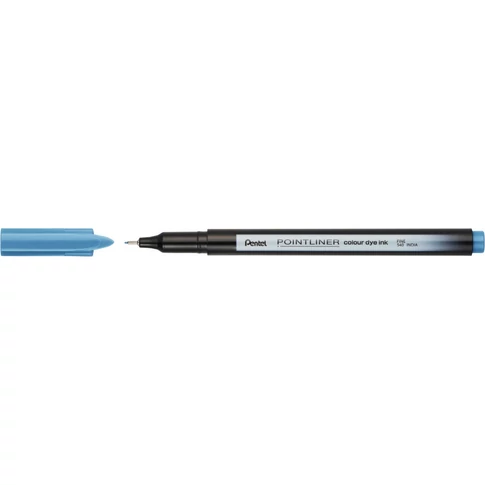 Rostirón, tűfilc 0,4mm, Pentel Pointliner türkizkék