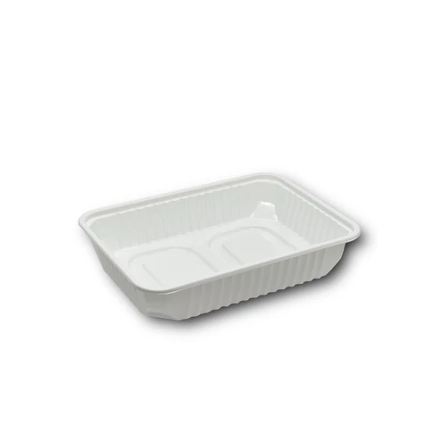 Elviteles doboz alj, szögletes 500 ml PP 50 db/csomag, fehér