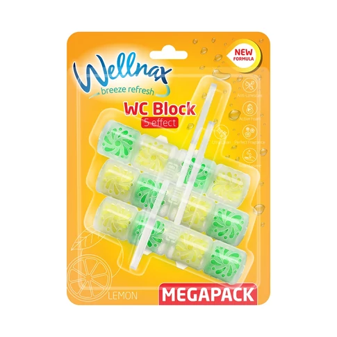 WC illatosító 3 x 50 g Wellnax Lemon
