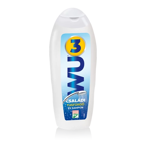 Tusfürdő és sampon 280 ml családi púder illat WU3