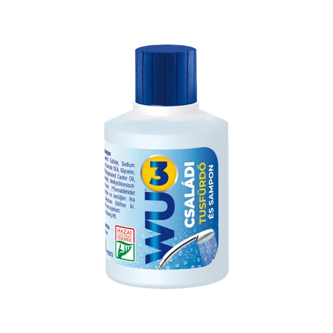 Tusfürdő és sampon 100 ml családi púder illat WU3