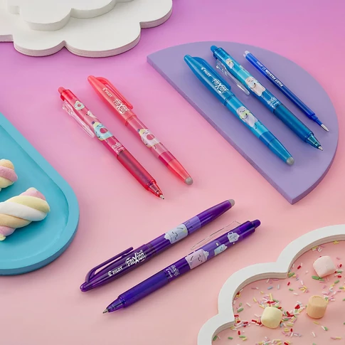 Rollertoll 0,7mm, törölhető Pilot Frixion Clicker Fancy Coral Pink, írásszín kék