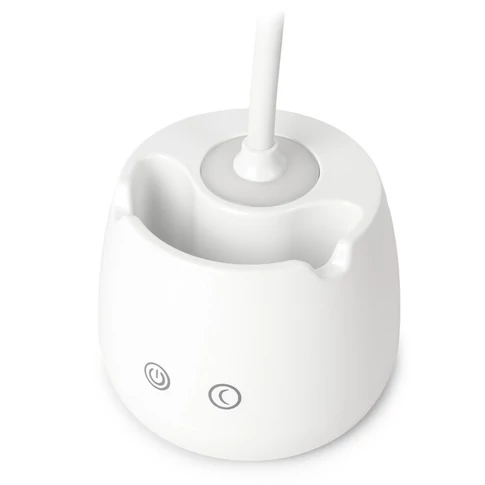 Asztali LED lámpa, tolltartóval, 5W, 6400K, AVIDE, fehér