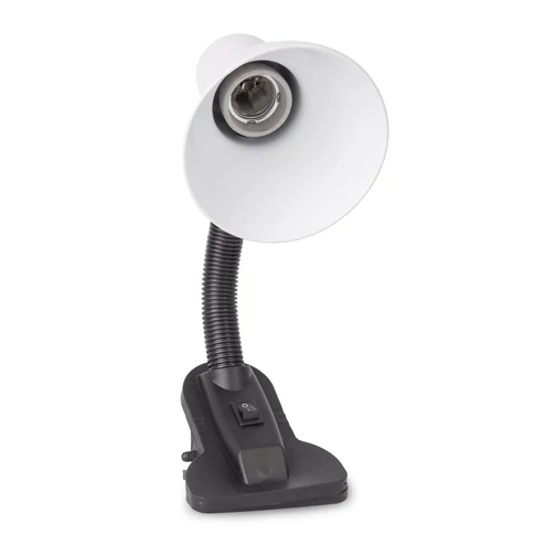 Asztali lámpa, Basic csiptethető, max. 60W, AVIDE, fehér