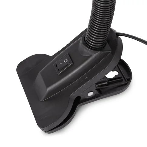 Asztali lámpa, Basic csiptethető, max. 60W, AVIDE, fekete