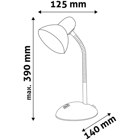 Asztali lámpa, AVIDE Basic Simple, 40W, sárga