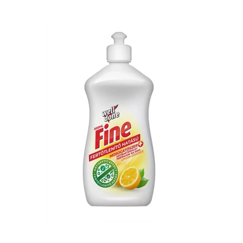 Mosogatószer 500 ml fertőtlenítő hatással Well Done Lemon essence