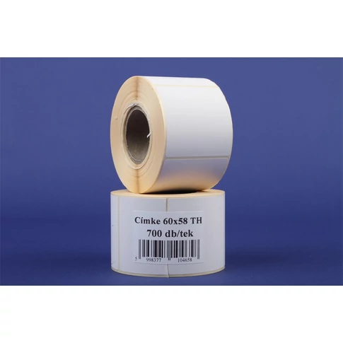 Etikett thermo 60x58mm, tekercses 700 címke/tekercs