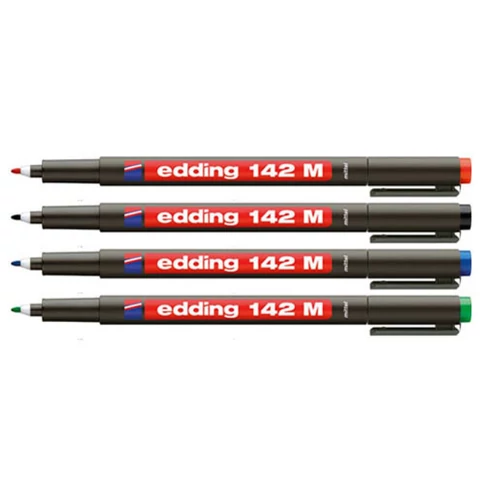 Edding 142M permanent alkoholos marker fekete 1mm körheggyel