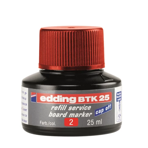 Edding BTK25 piros táblamarker tinta utántöltő 25 ml whiteboard marker refill