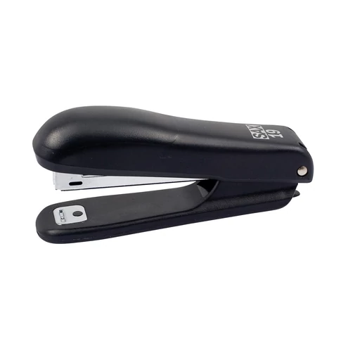 Fekete tűzőgép Sax 19 No.10 kapocs kompatibilis 10 lapos kapacitás fém belső szerkezettel