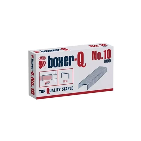 Tűzőkapocs No. 10 méret, - 1000 db/doboz irodába és otthonra