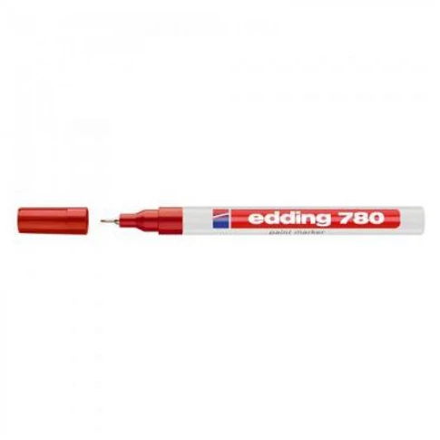 Lakkmarker 0,8mm, kerek Edding 780 piros