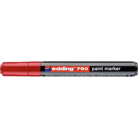 Lakkmarker 2-3mm, kerek Edding 790 piros