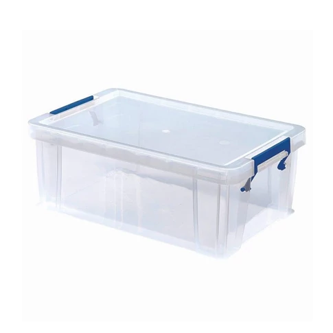 Fellowes® ProStore átlátszó műanyag tárolódoboz 10 liter – fedeles rendszerező doboz otthonra és irodába