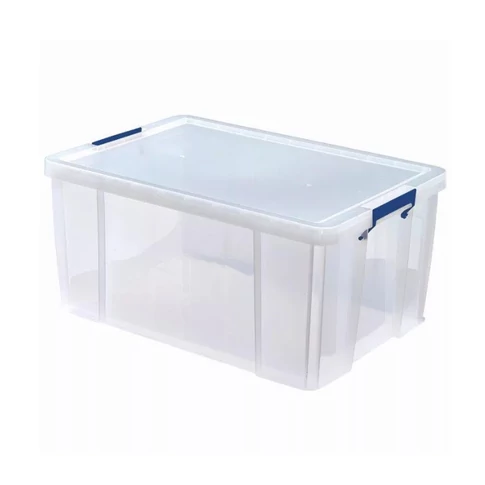 Fellowes® ProStore átlátszó műanyag tároló doboz 70 liter – nagyméretű tárolóláda rendszerezéshez