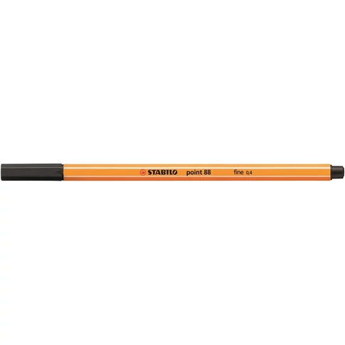 0,4 mm-es STABILO Point 88 rostirón fekete tinta – jegyzeteléshez és illusztrációkhoz