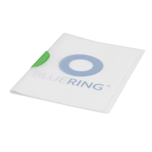 Gyorsfűző klip mappa A4 műanyag 30 laphoz műanyag klippes zöld BLUERING