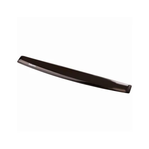 Csuklótámasz billentyűzethez, géltöltésű, FELLOWES Crystal Gel, fekete