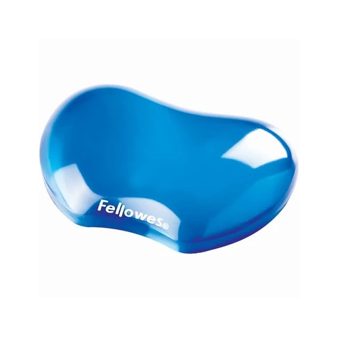 Csuklótámasz, mini, géltöltésű, FELLOWES Crystal Gel , kék