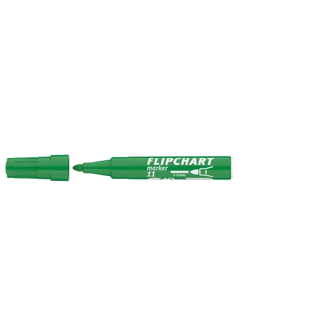 Zöld flipchart vízbázisú marker prezentációhoz