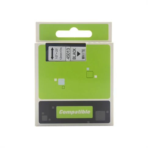 Feliratozógép szalag kompatibilis Dymo D1 S0720530/45013 12mmx7m ECO fekete/fehér
