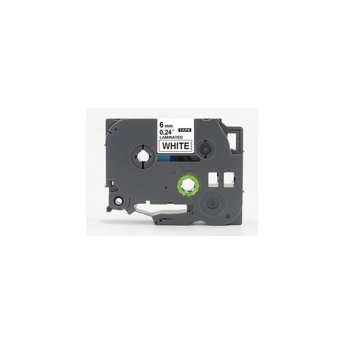 Feliratozógép szalag Brother TZE211 6mm ECO fekete/fehér