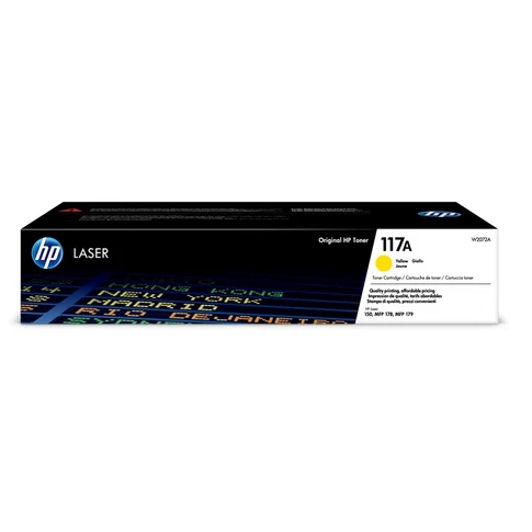 HP 117A W2072A yellow toner – eredeti sárga kazetta színes nyomtatáshoz